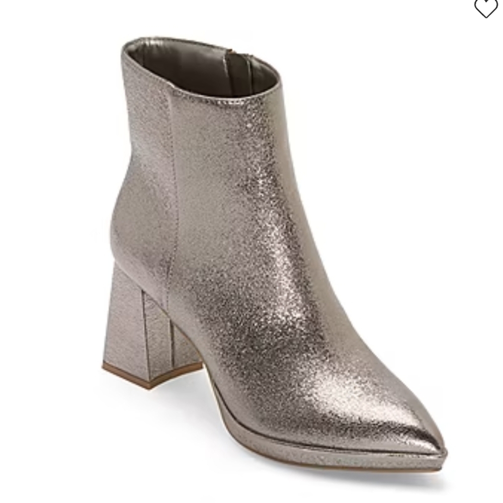 Worthington Womens Bannow Flared Heel Booties, Size 7M, NEW
